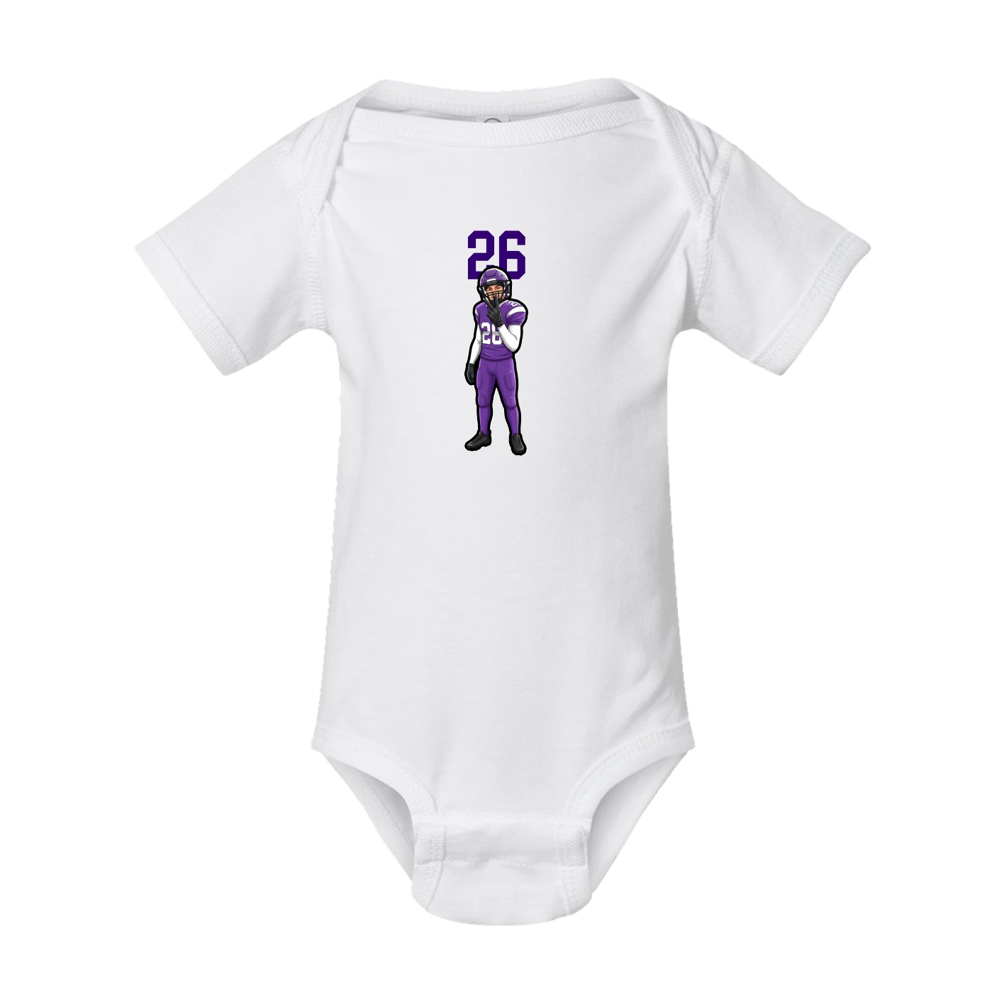 Baby Onesie — Number Top in White