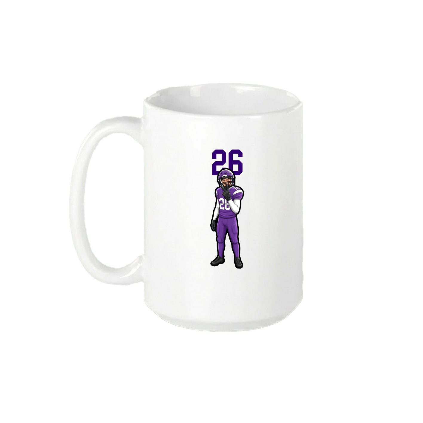 15oz Coffee Mug — Number Top in White