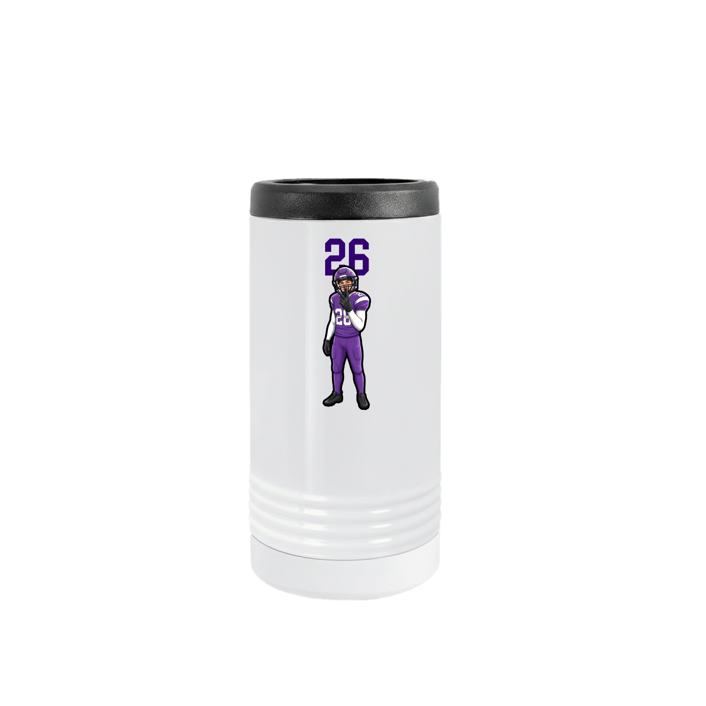 Slim Beverage Holder — Number Top in White