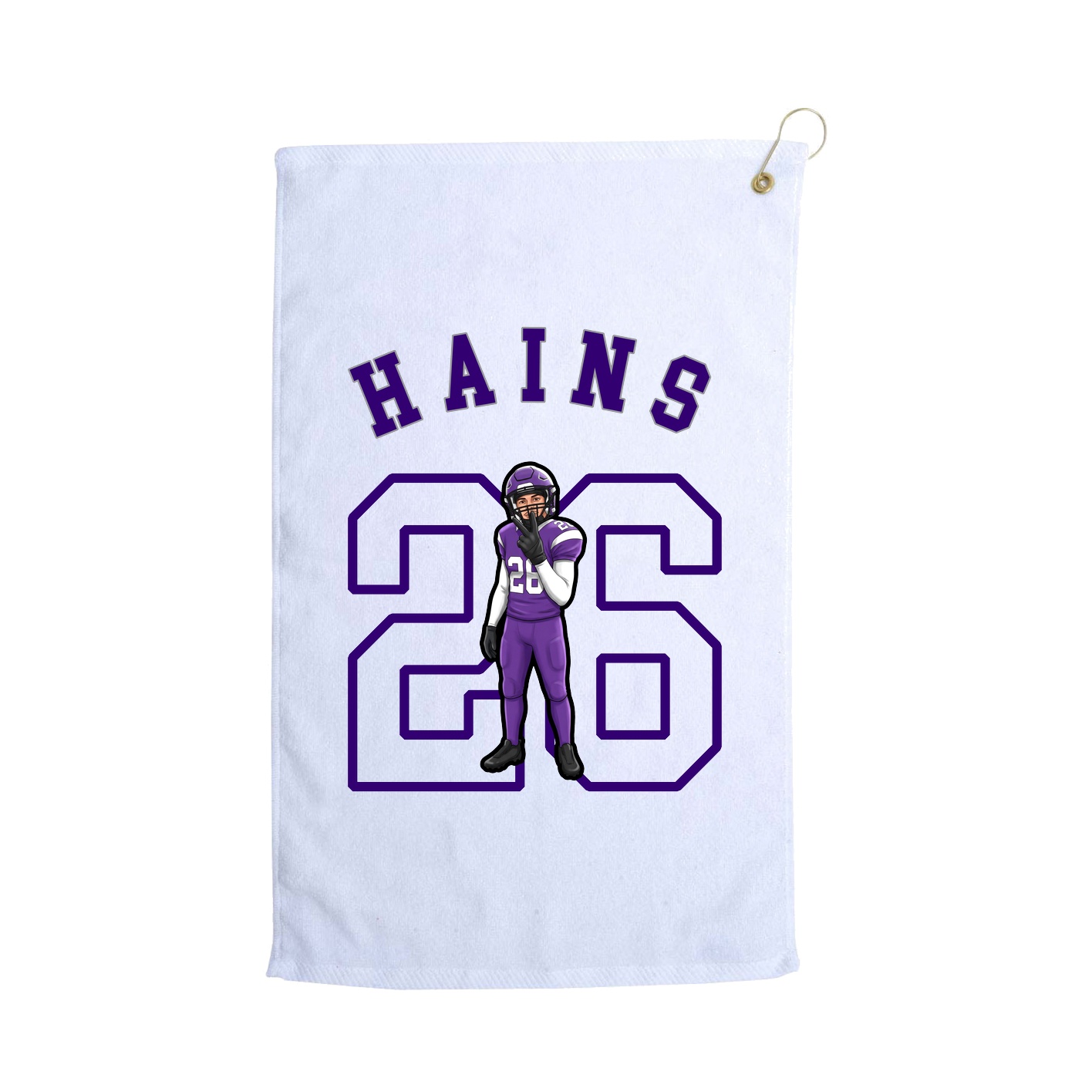 Golf Towel — Shirsey Arch in White