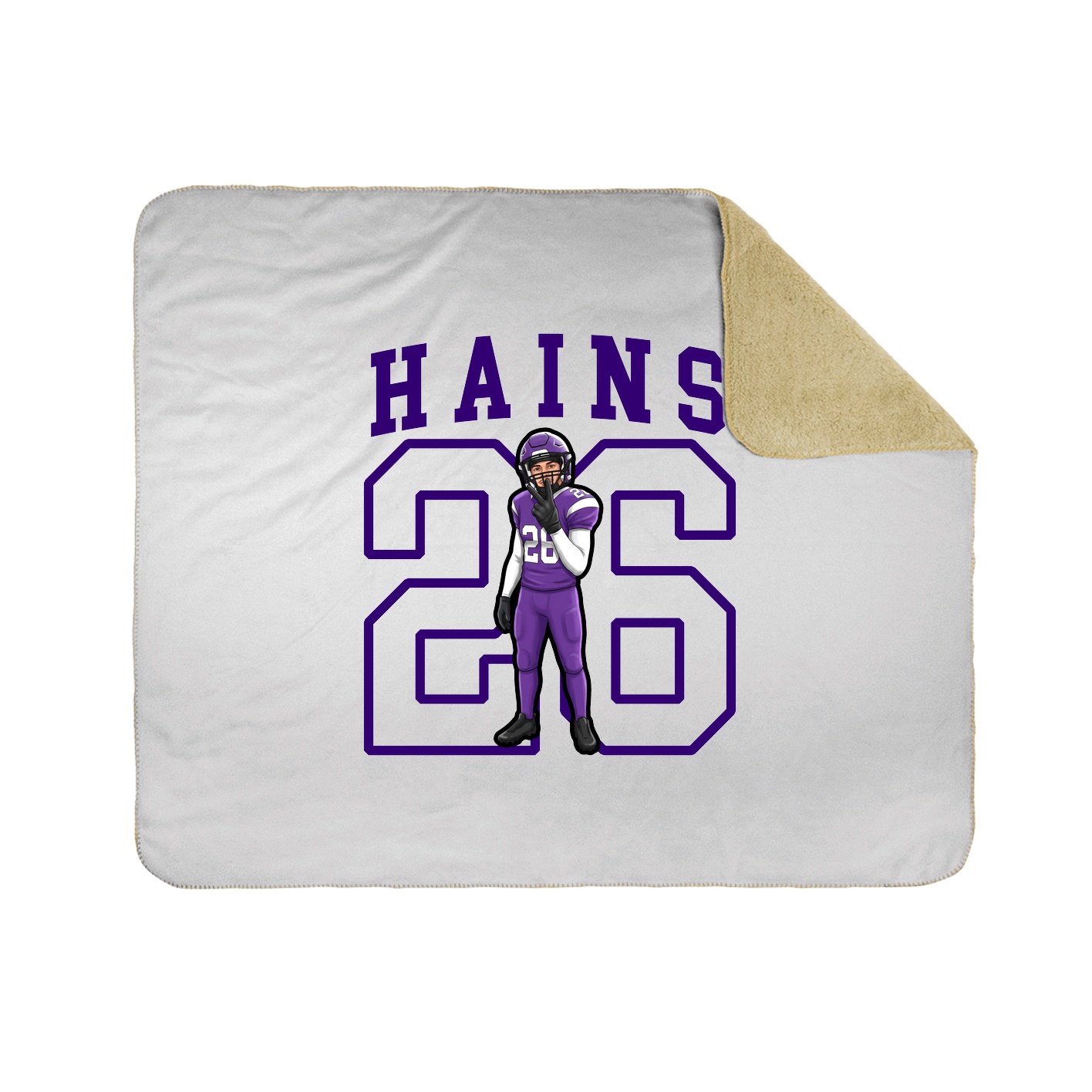 Throw Blanket — Shirsey in White