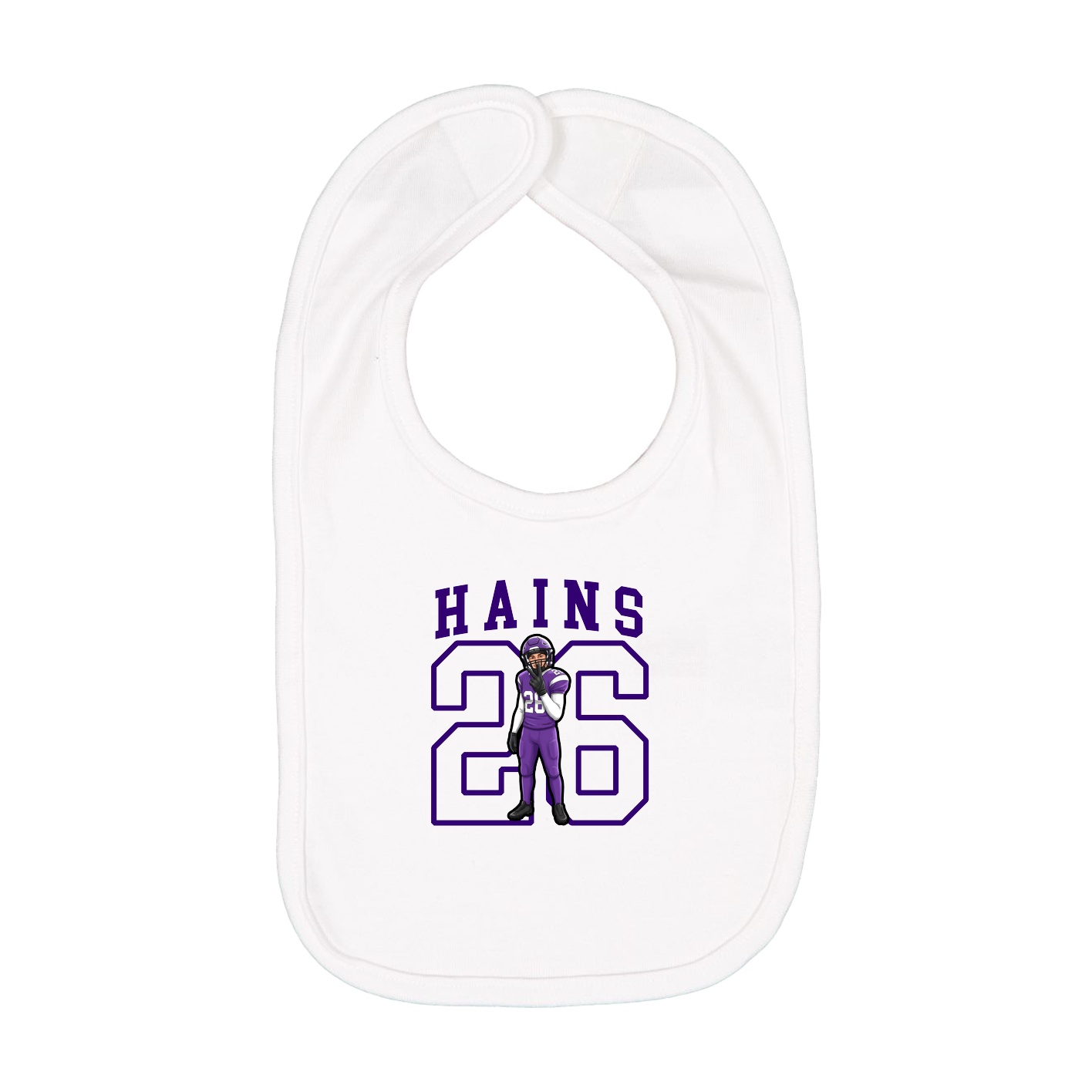 Infant Bib — Shirsey in White