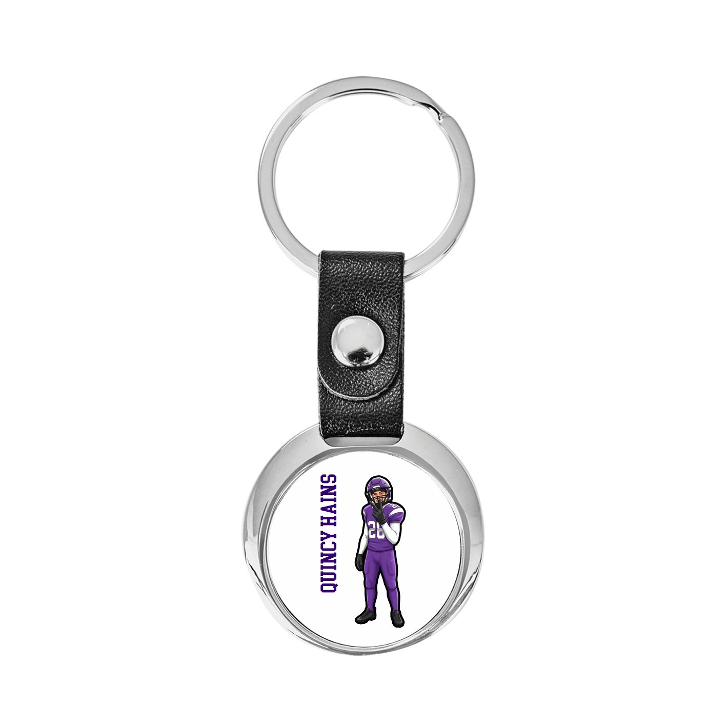 Key Chain — Name Vertical in Classic