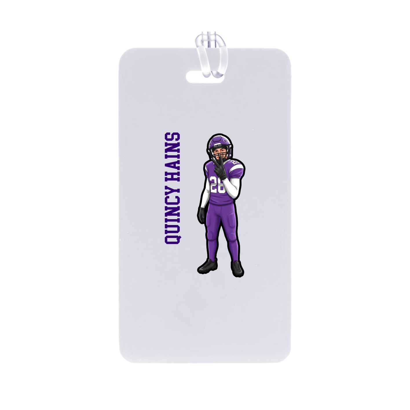 Bag Tag — Name Vertical in Classic