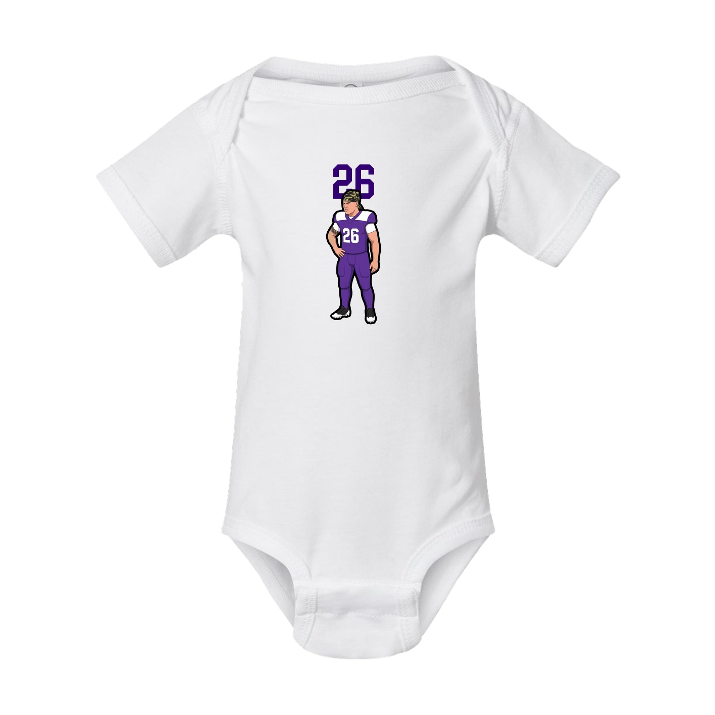 Baby Onesie — Number Top in White