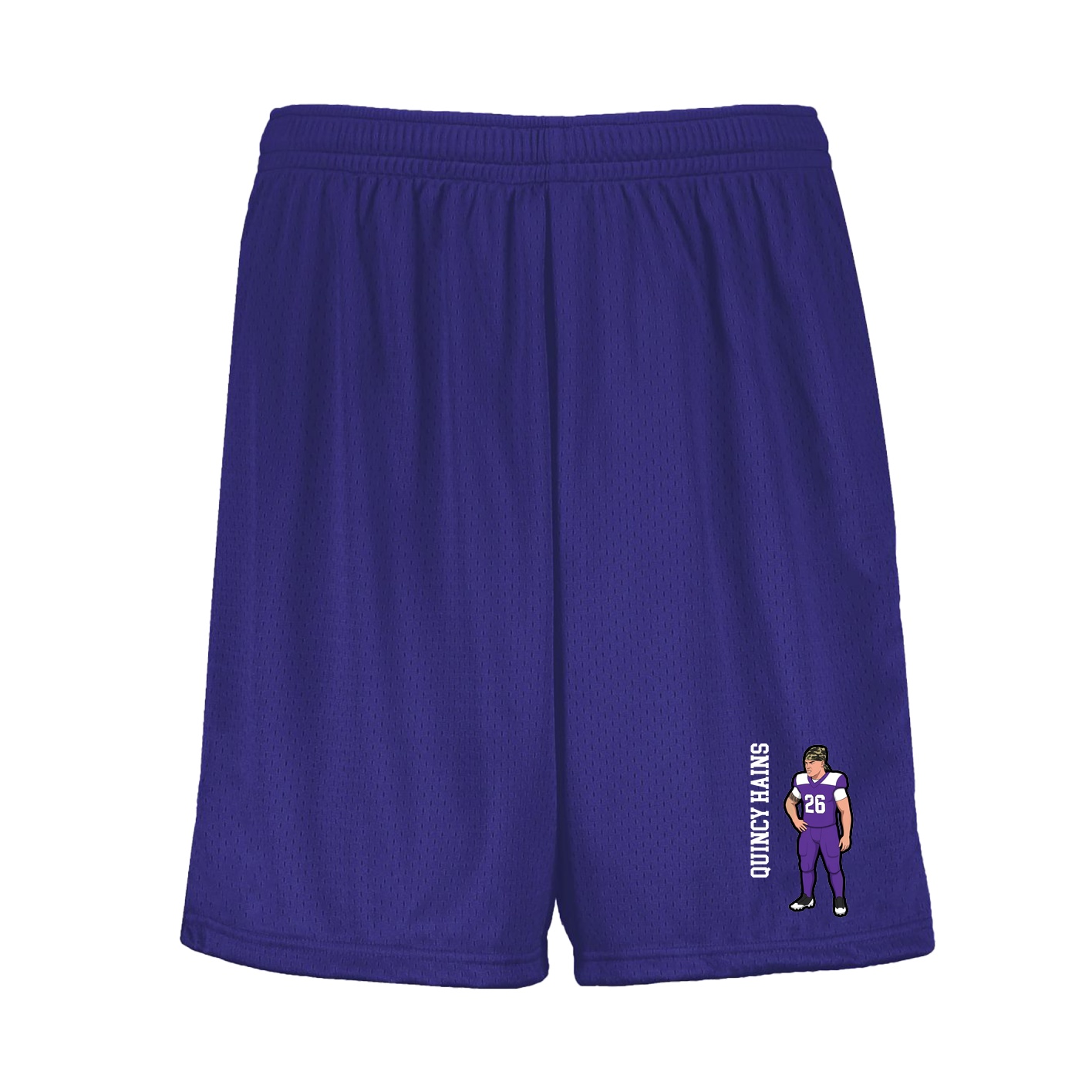 Shorts — Name Vertical in Purple