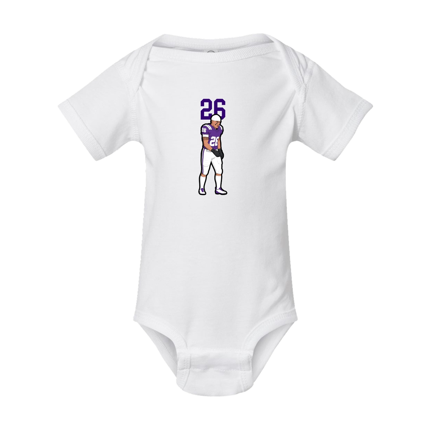 Baby Onesie — Number Top in White