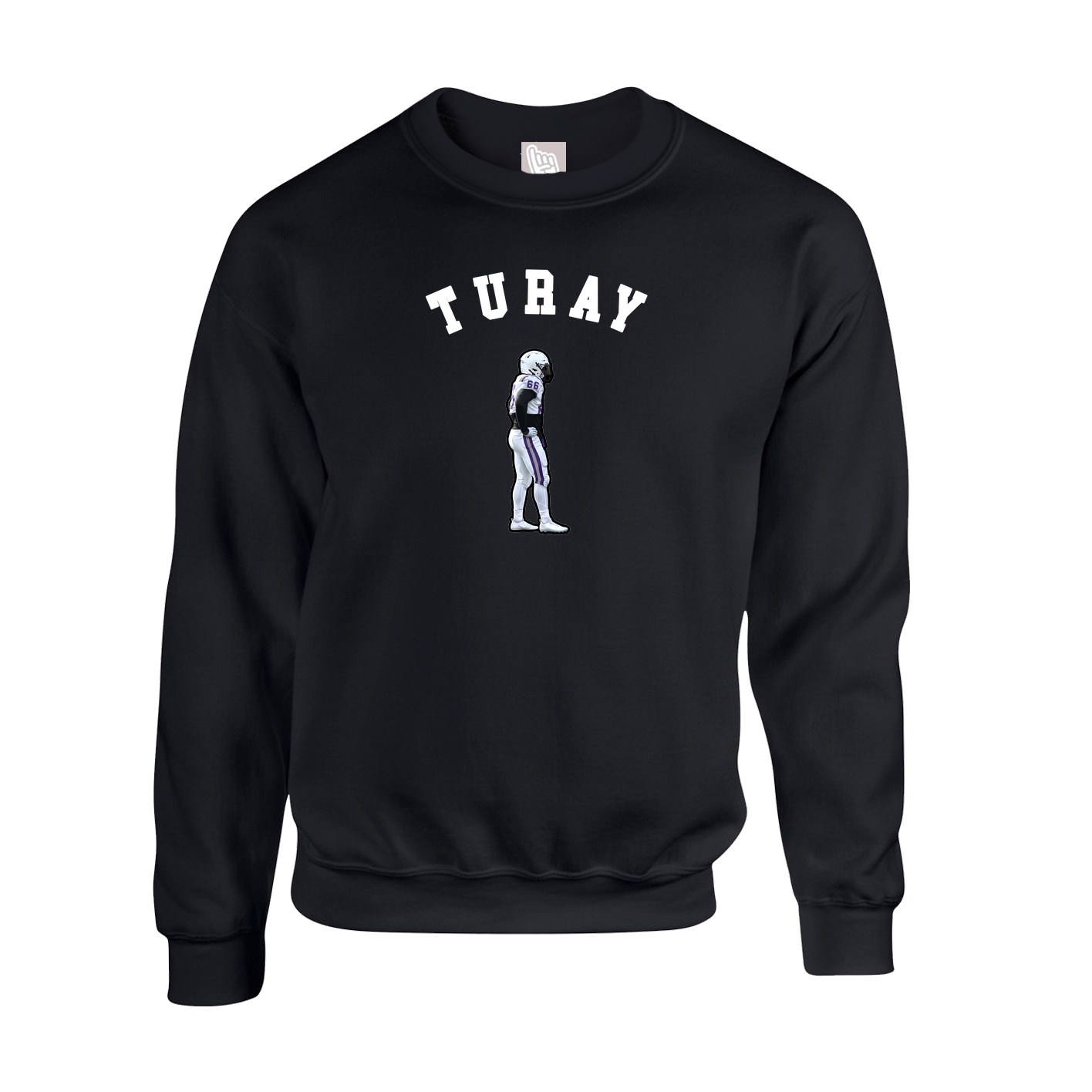 Fleece Crew — Shirsey Arch in Black