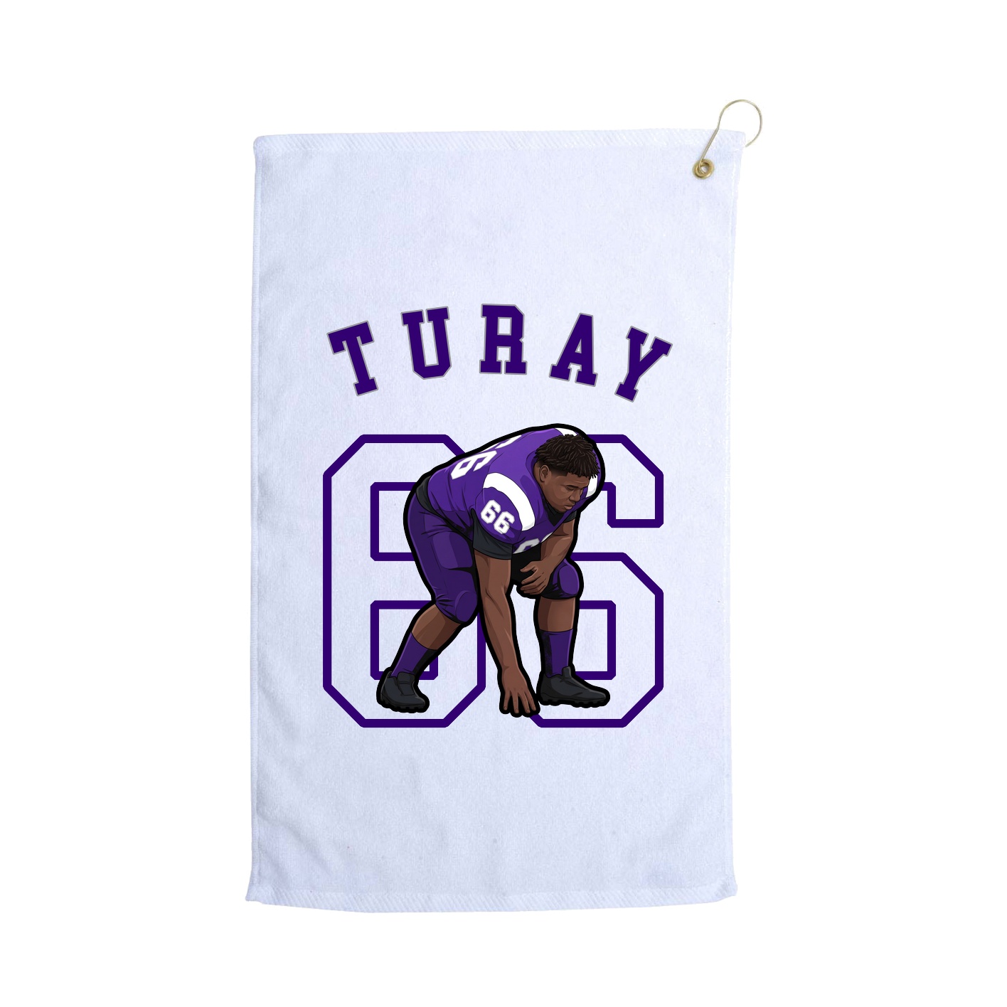 Golf Towel — Shirsey Arch in White
