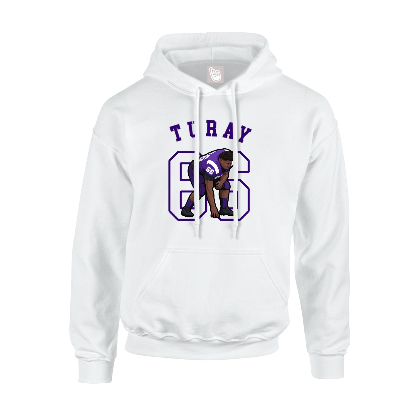 Hoodie — Shirsey Arch in White
