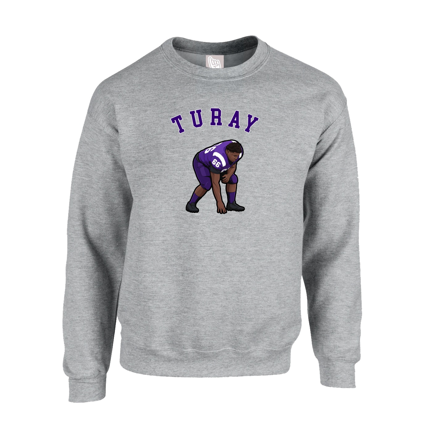 Fleece Crew — Shirsey Arch in Grey