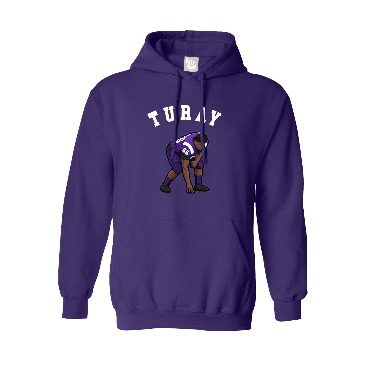 Youth Hoodie — Shirsey Arch in Purple