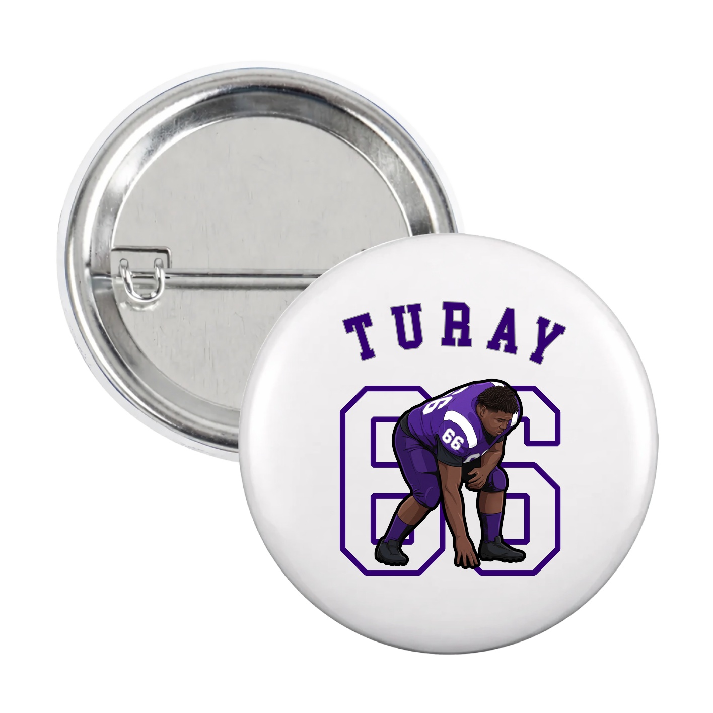 Game Day Button — Shirsey Arch in White