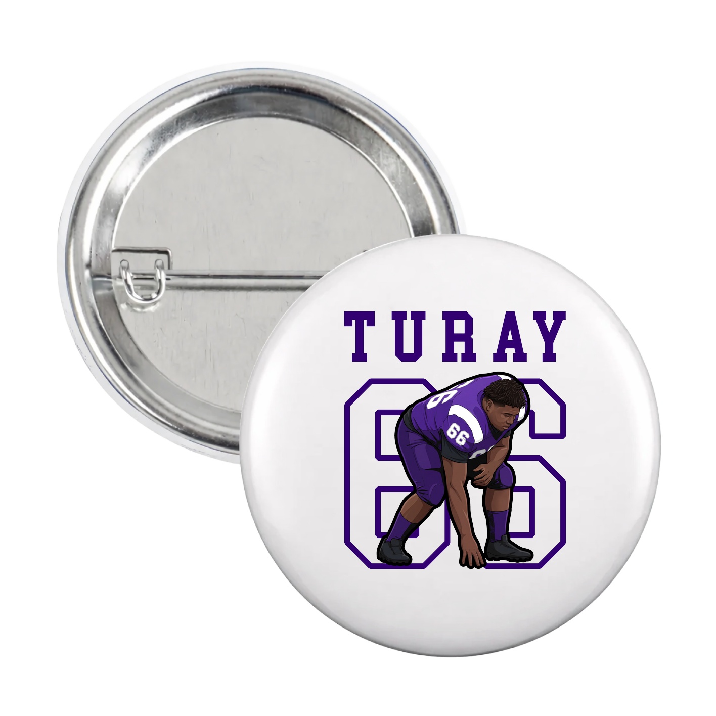 Game Day Button — Shirsey in White