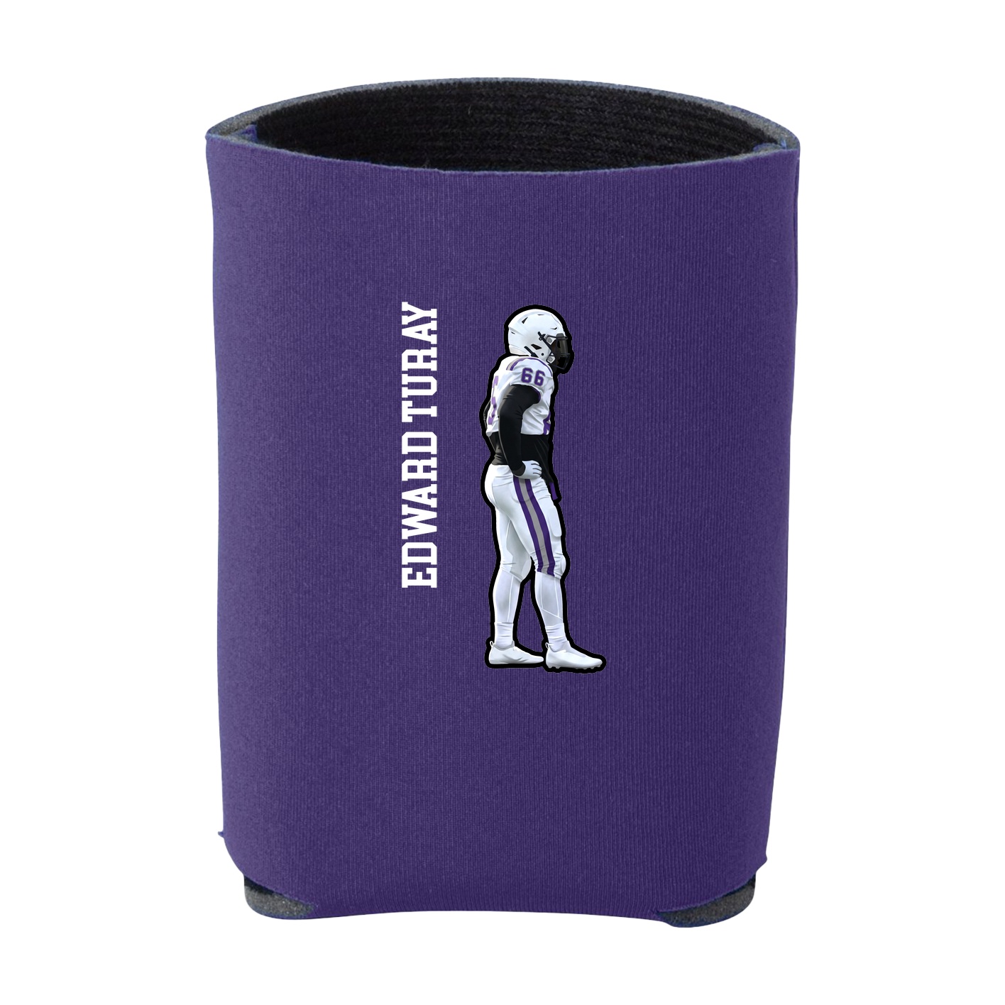 Can Holder — Name Vertical in Purple