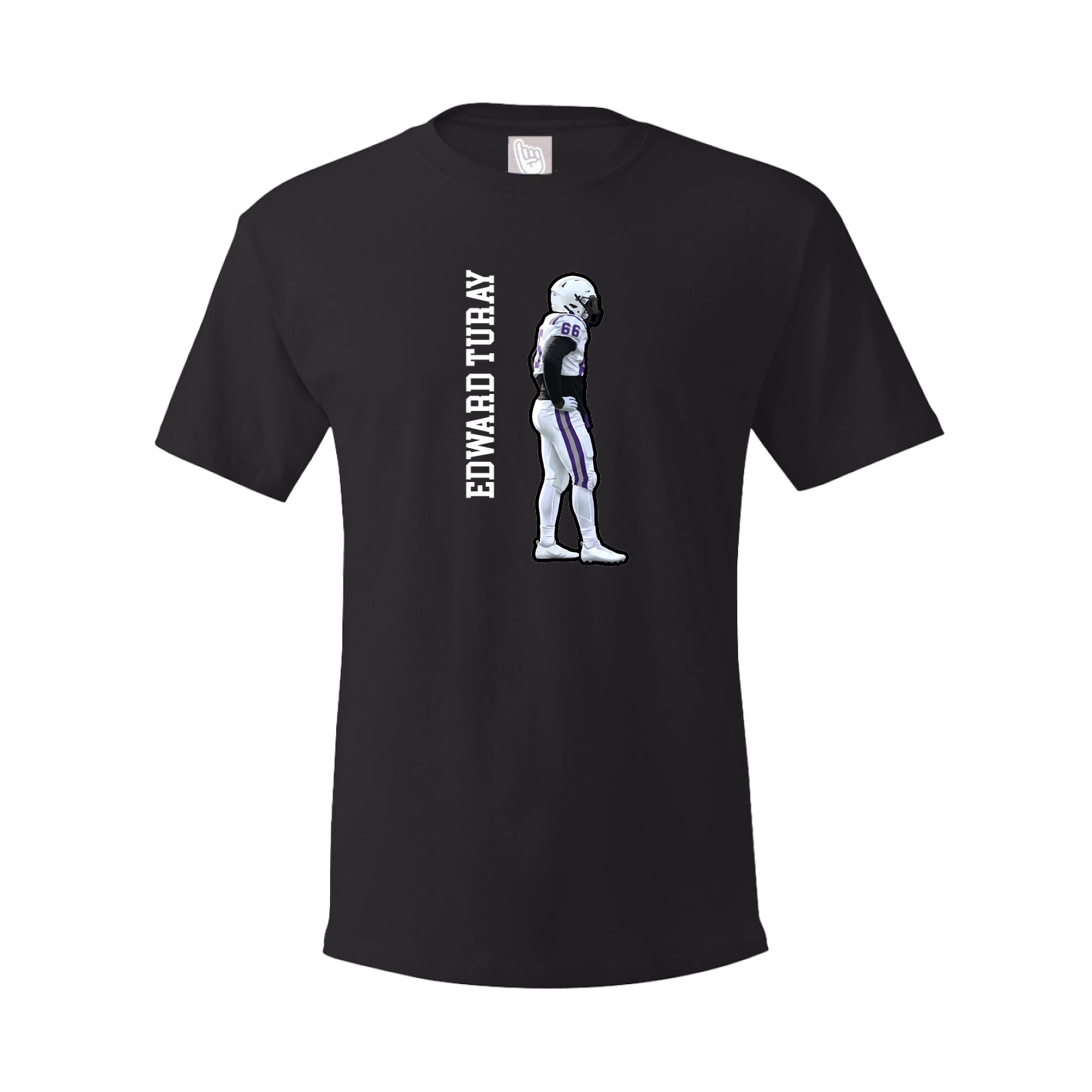 Tee — Name Vertical in Black