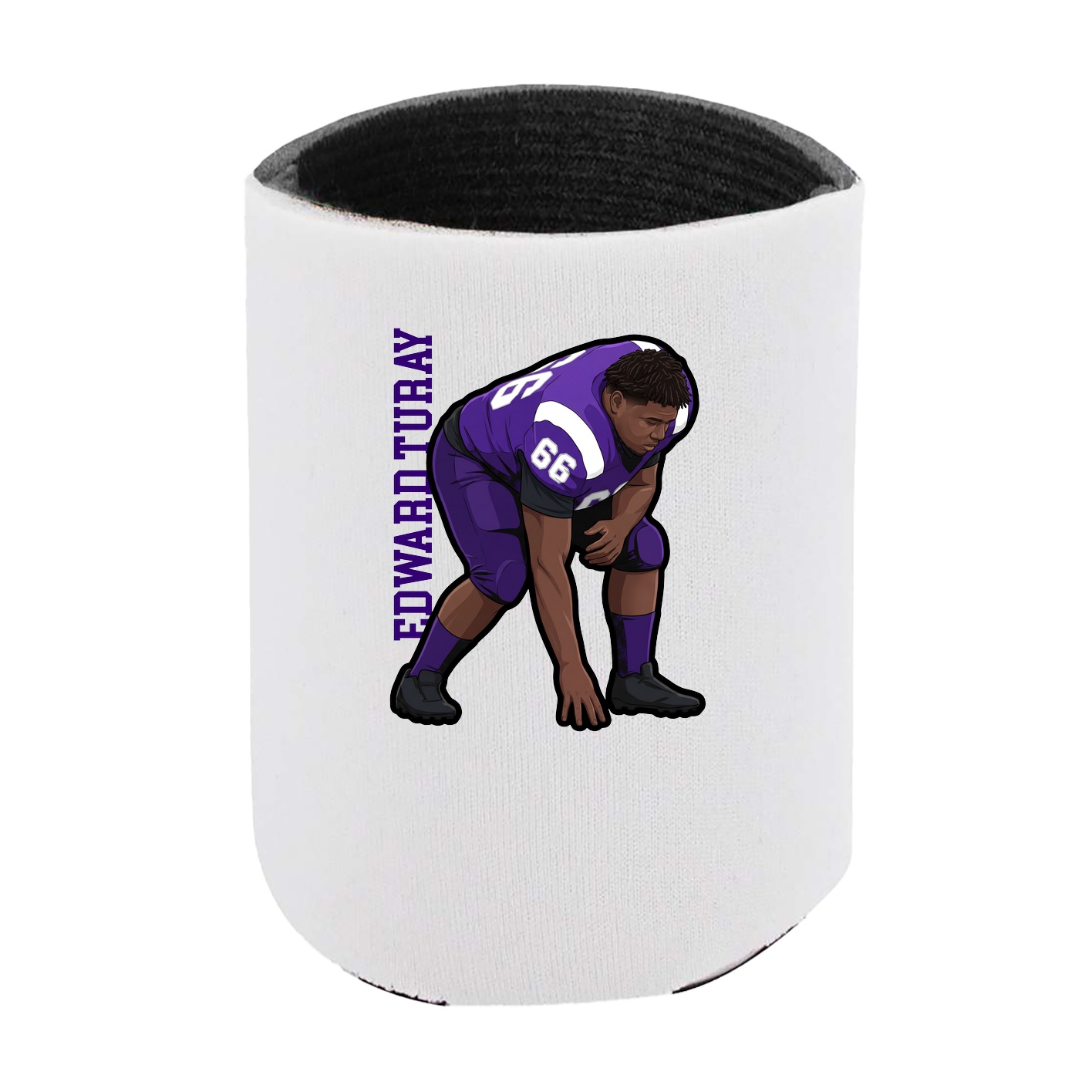 Can Holder — Name Vertical in White