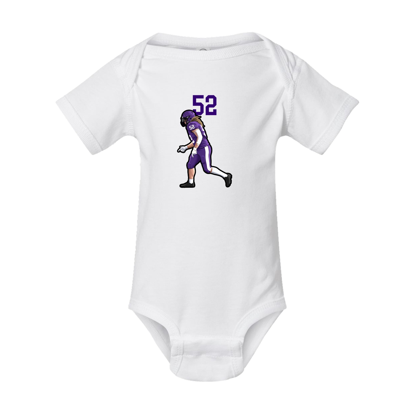 Baby Onesie — Number Top in White