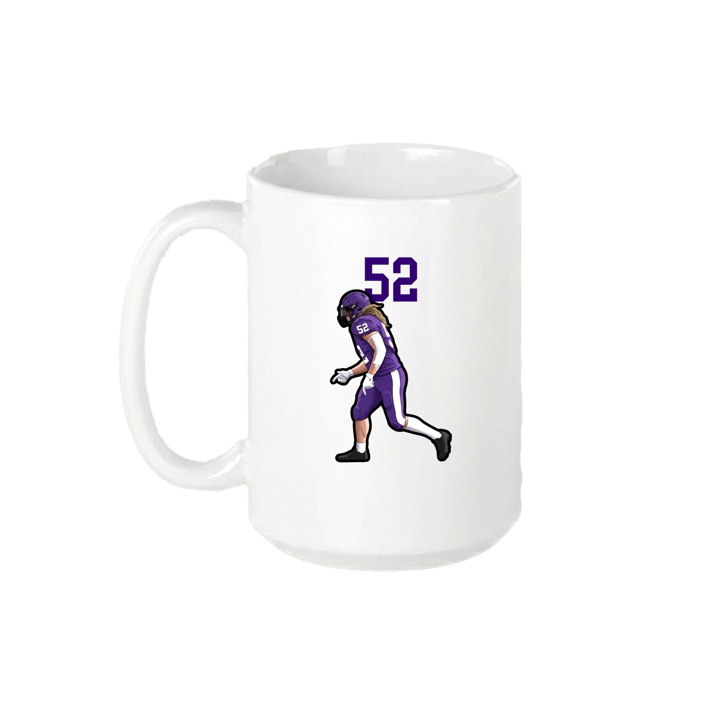 15oz Coffee Mug — Number Top in White