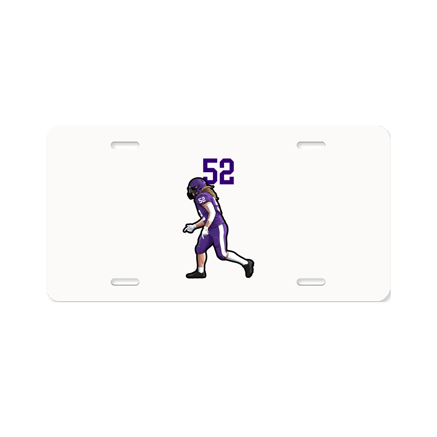 License Plate — Number Top in Classic