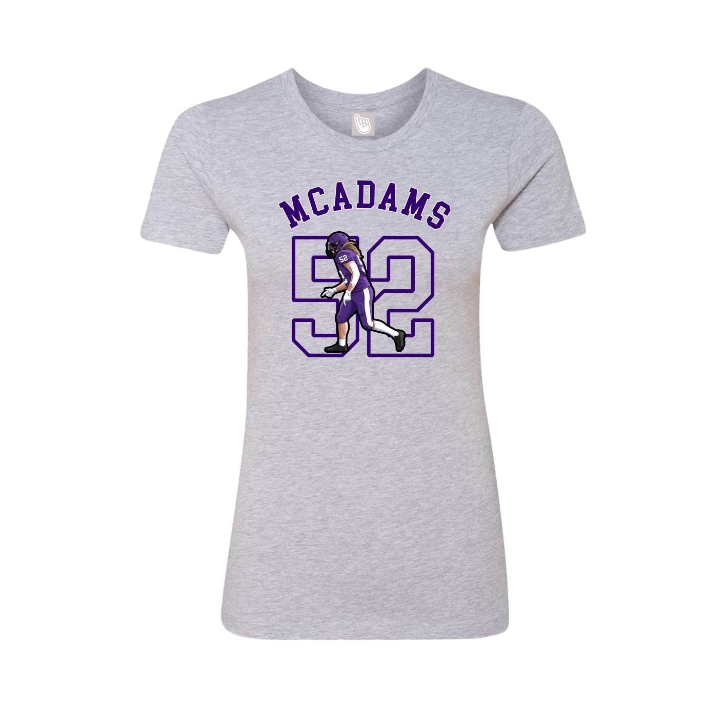 Fitted Women's Tee — Shirsey Arch in Grey