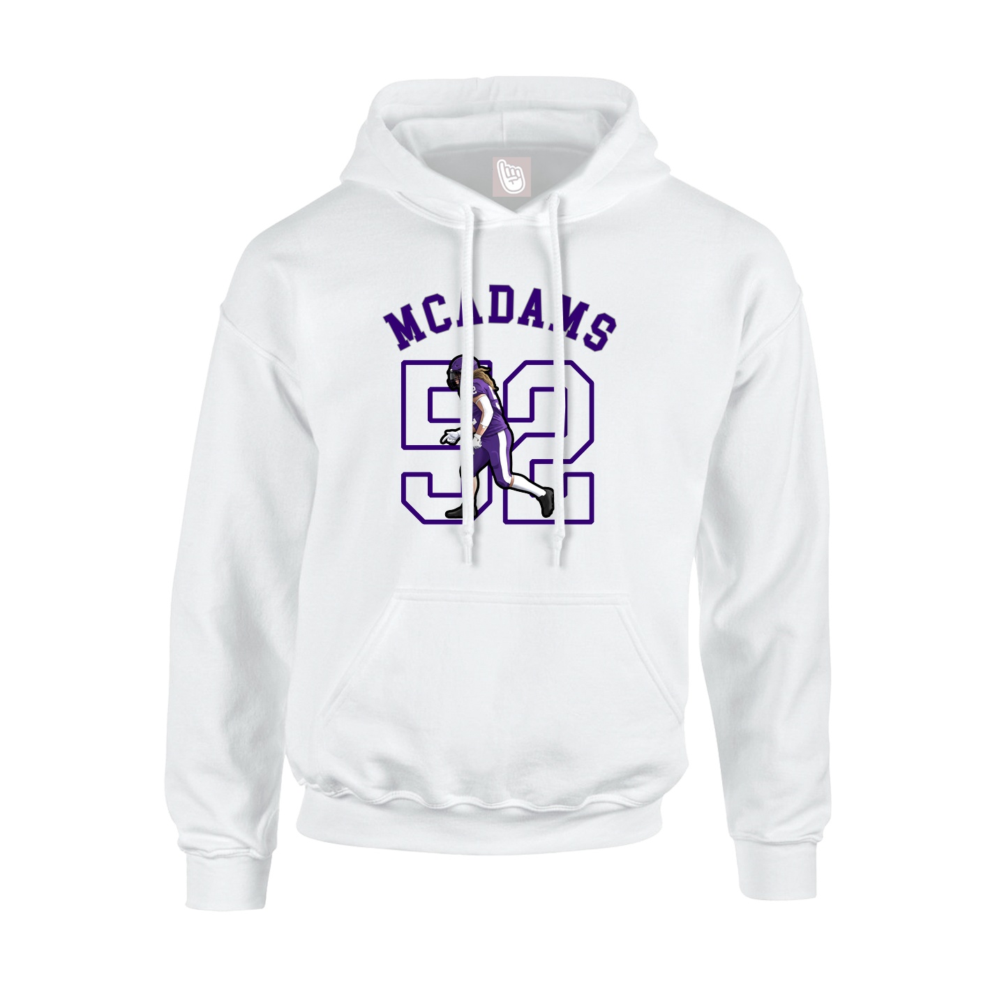 Youth Hoodie — Shirsey Arch in White