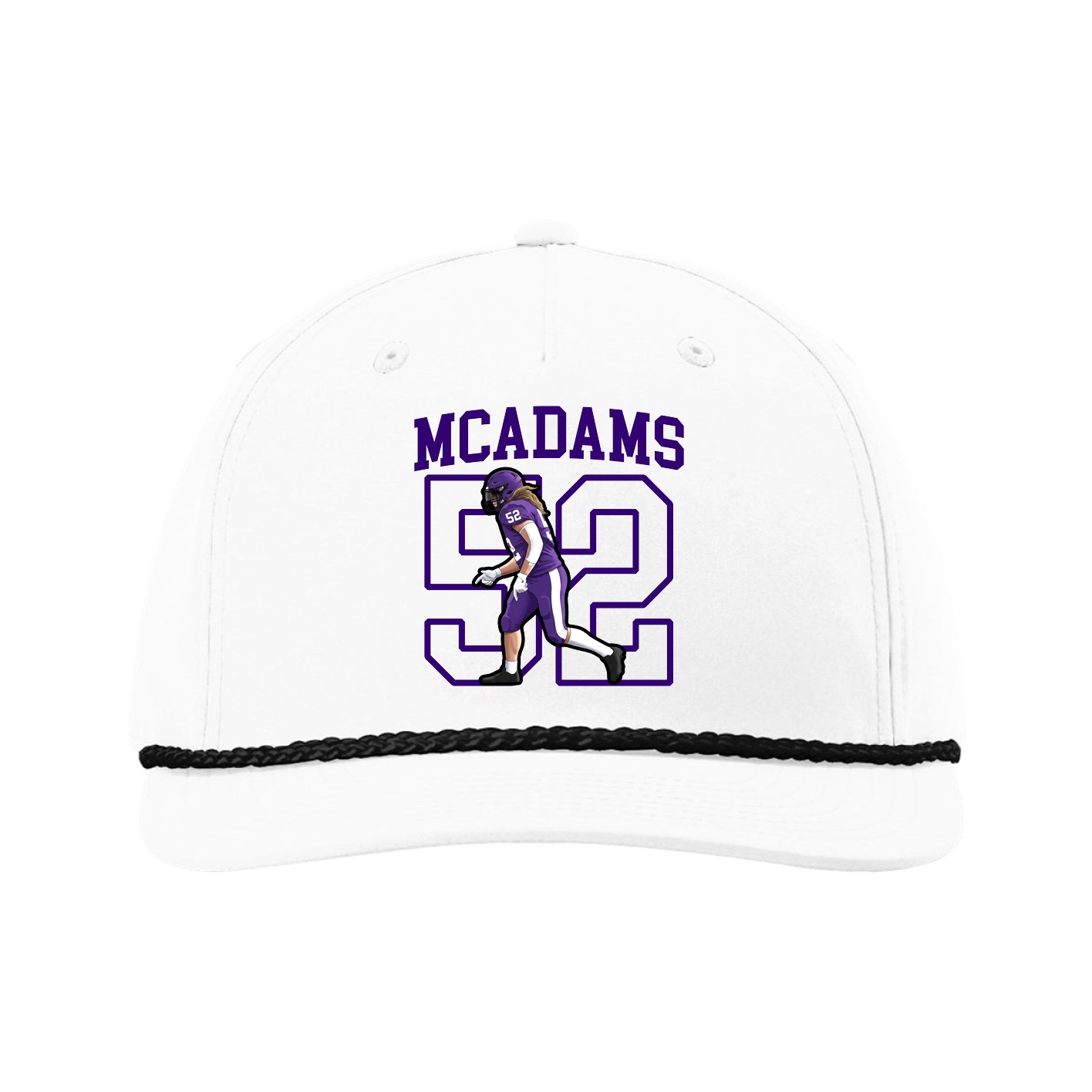Five-Panel Classic Rope Cap — Shirsey in White