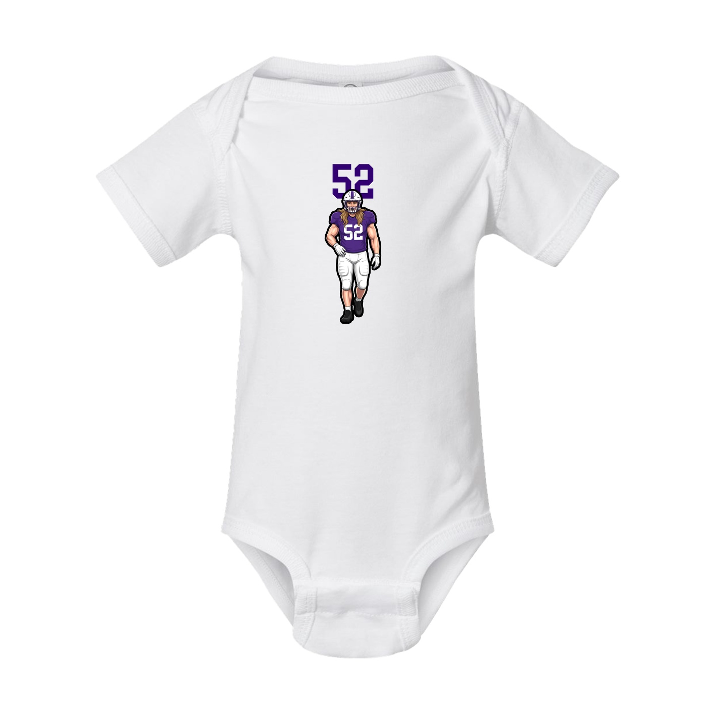 Baby Onesie — Number Top in White