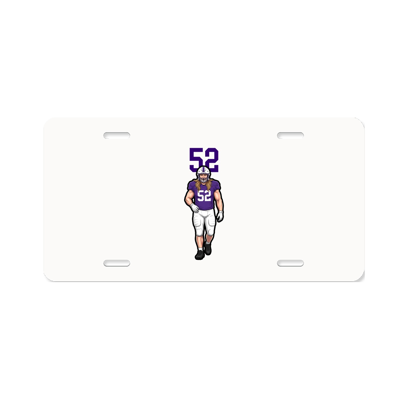 License Plate — Number Top in Classic
