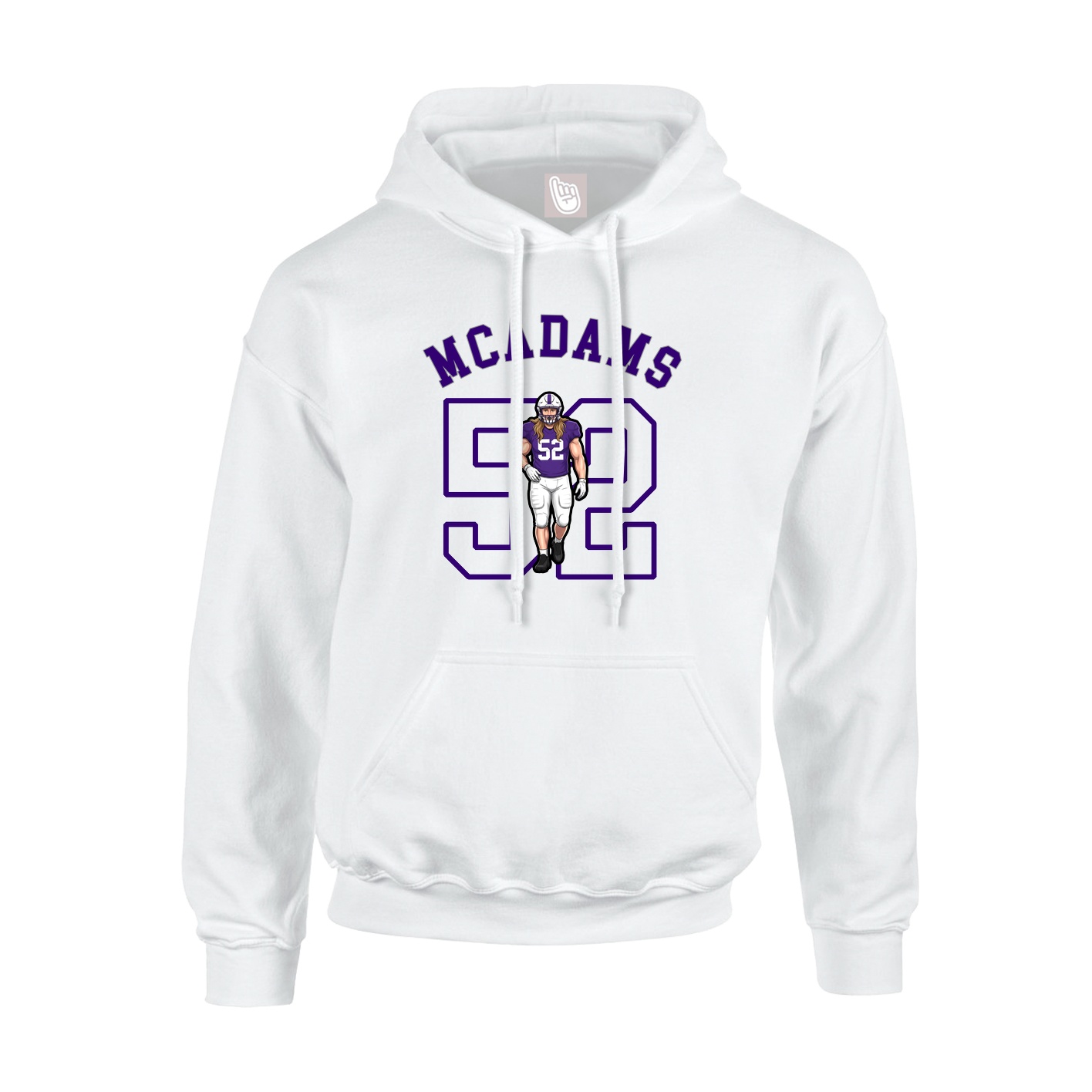 Hoodie — Shirsey Arch in White