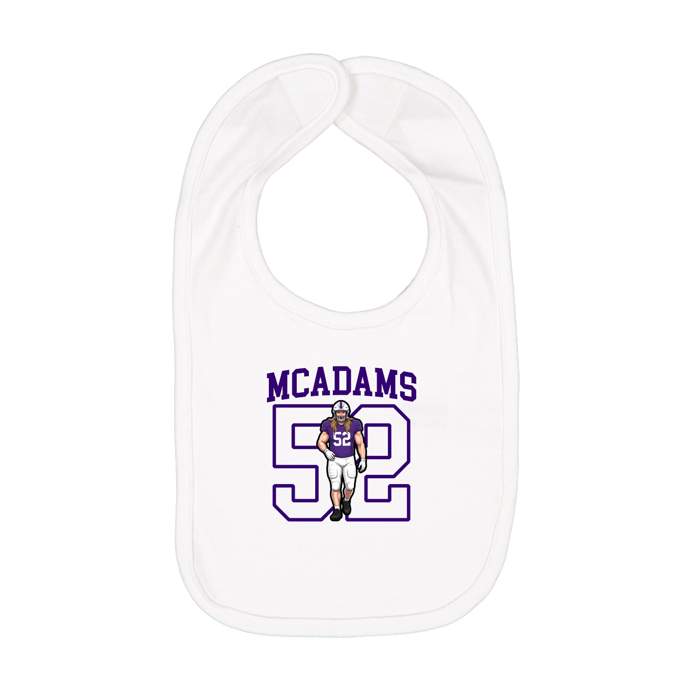 Infant Bib — Shirsey in White