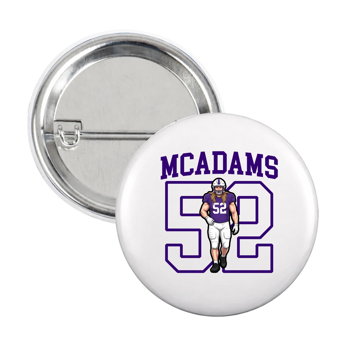 Game Day Button — Shirsey in White