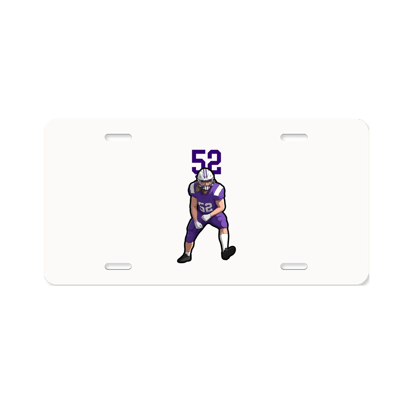 License Plate — Number Top in Classic