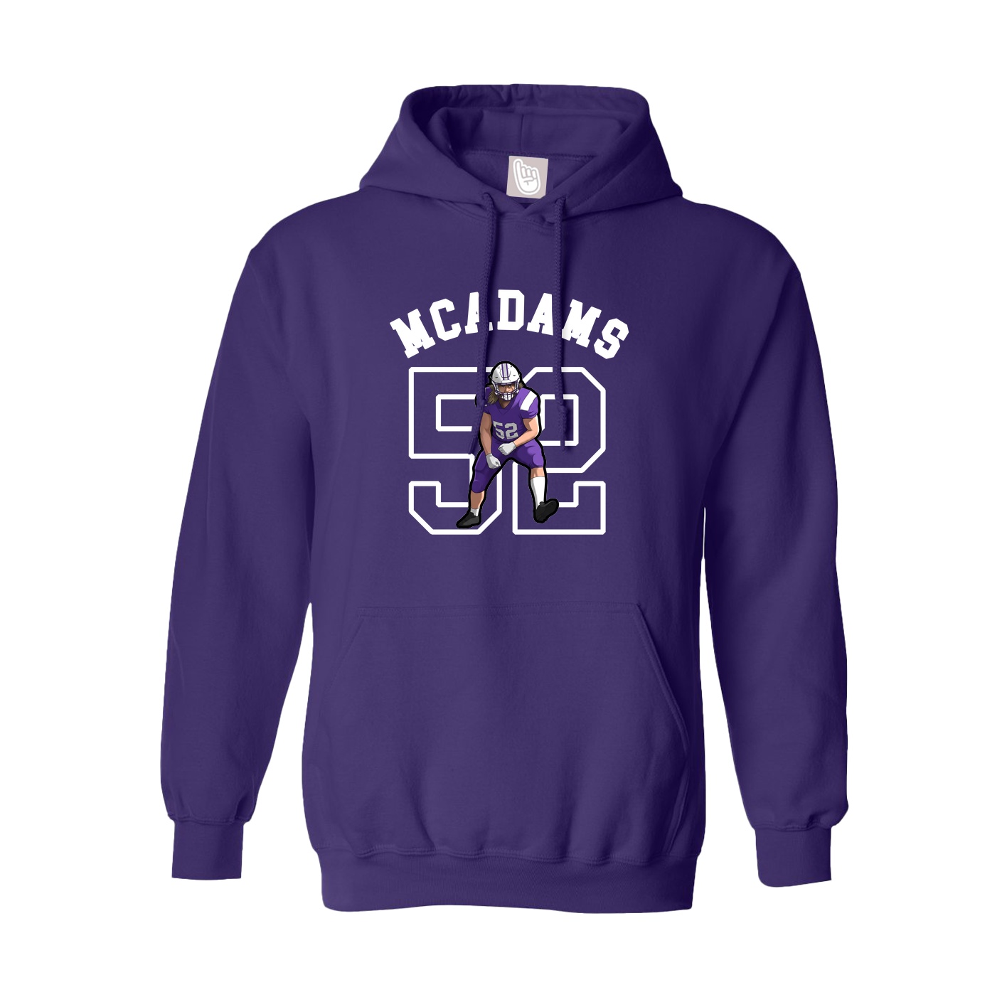 Youth Hoodie — Shirsey Arch in Purple