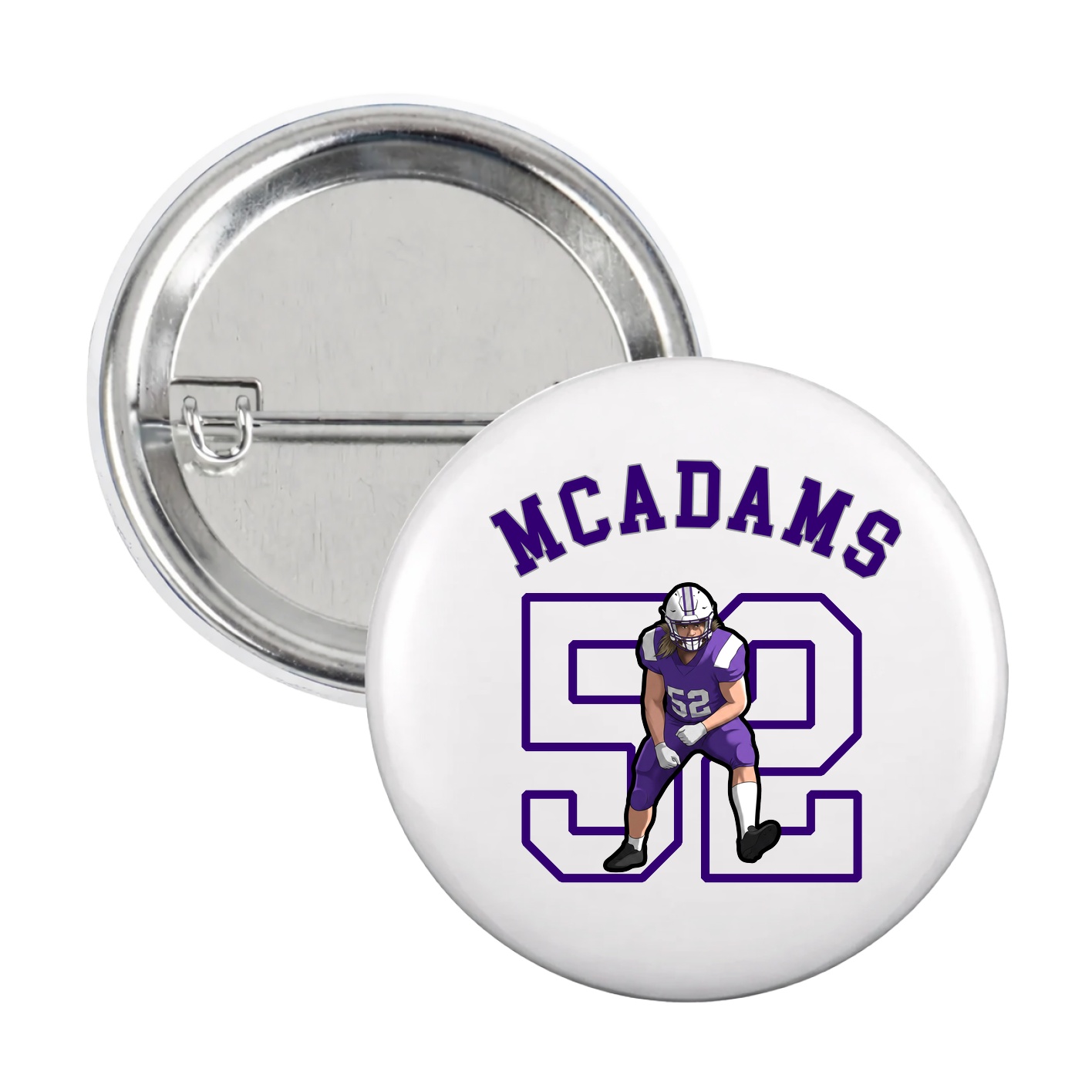 Game Day Button — Shirsey Arch in White