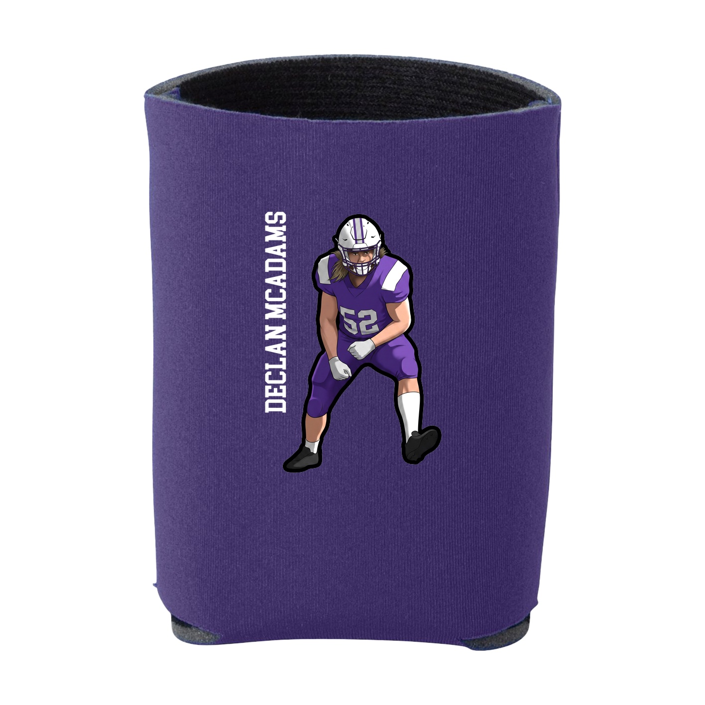 Can Holder — Name Vertical in Purple