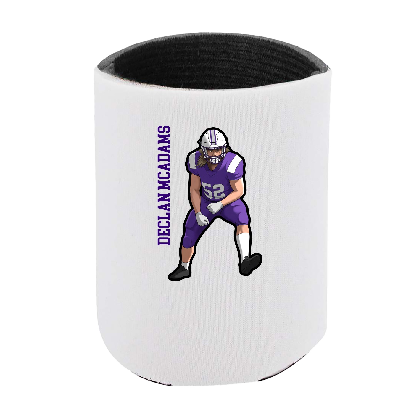 Can Holder — Name Vertical in White