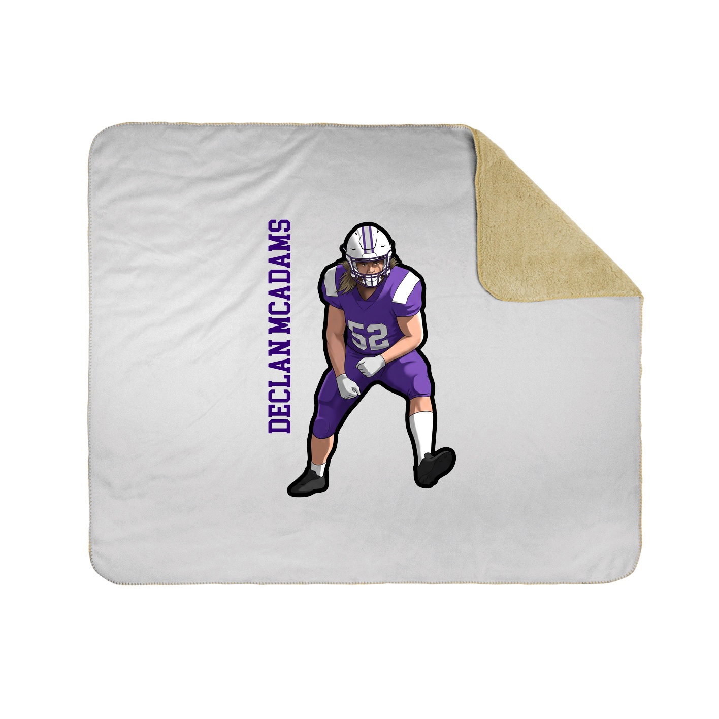 50x60 Sherpa Lined Throw Blanket