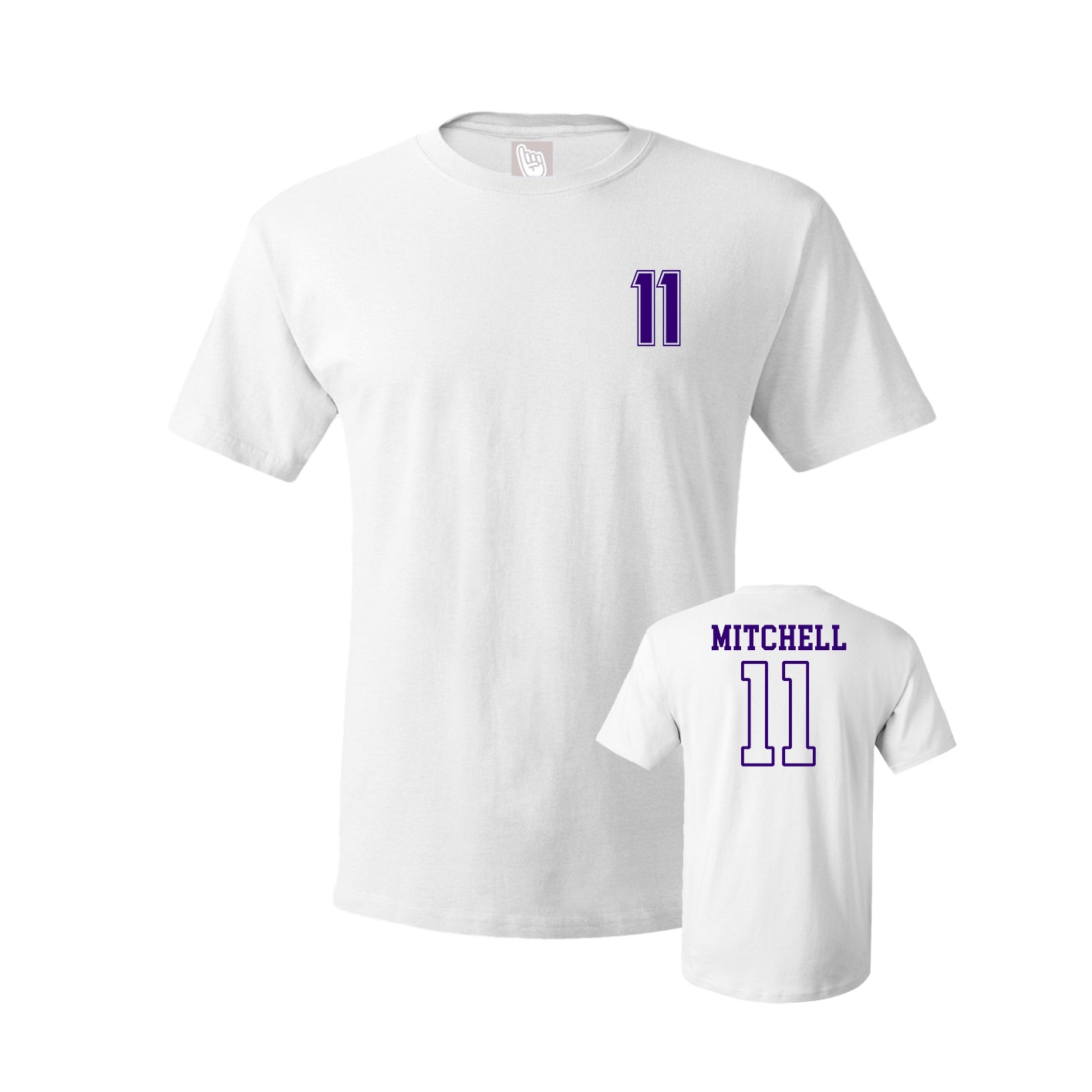 Youth Tee — Chest Back in White