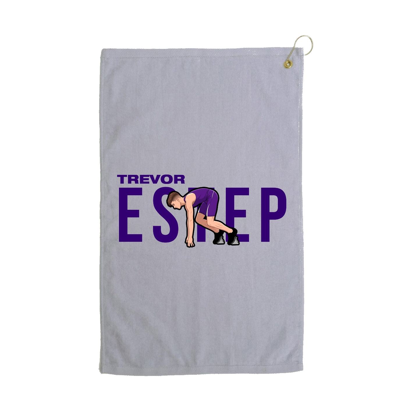 Golf Towel — Player Name in Grey