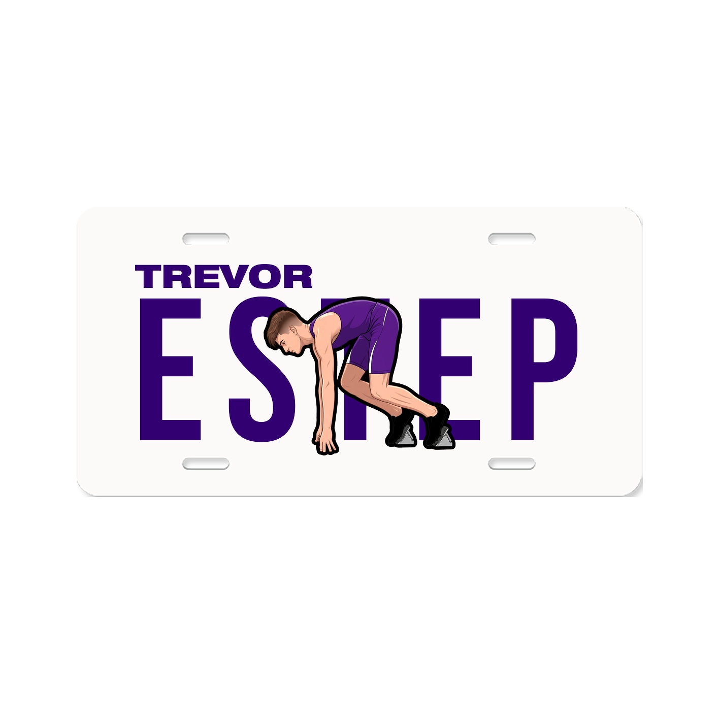 License Plate — Player Name in Classic