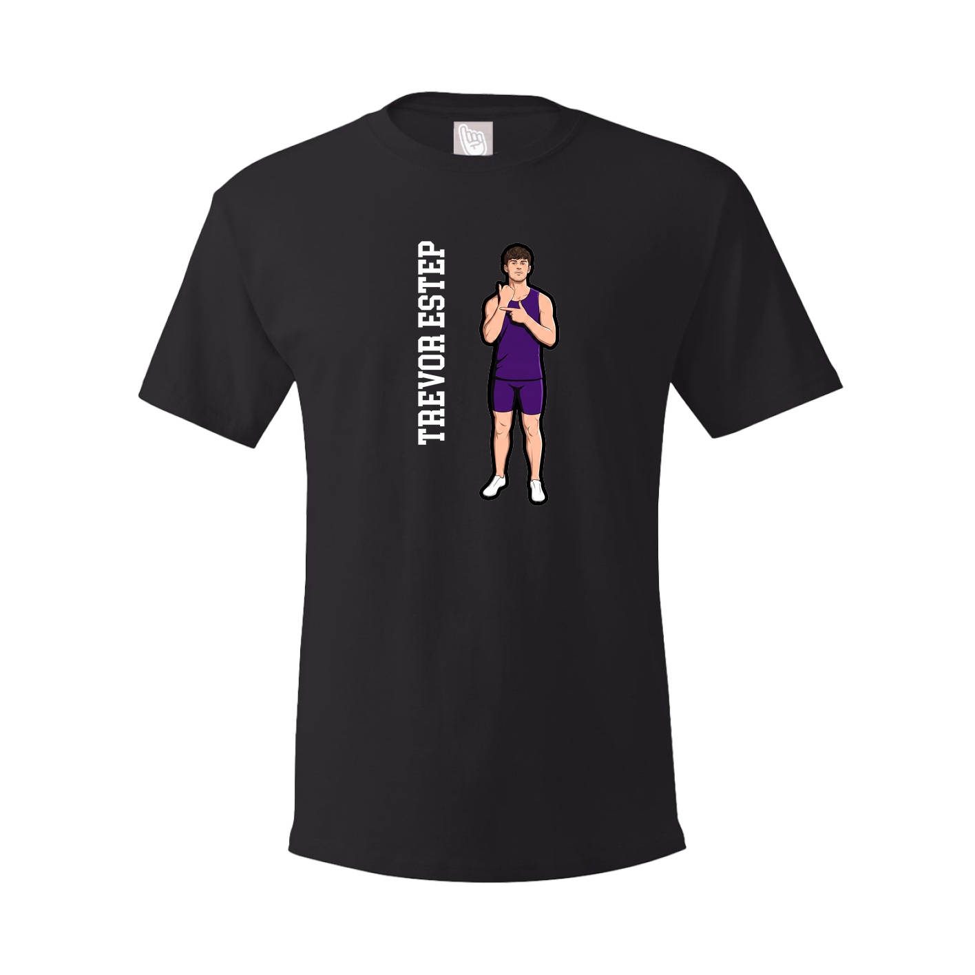 Tee — Name Vertical in Black