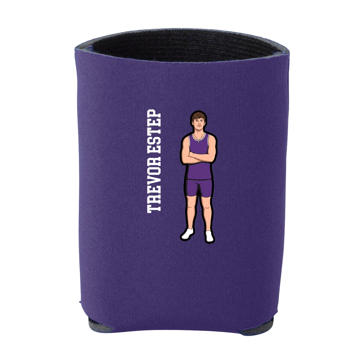Can Holder — Name Vertical in Purple