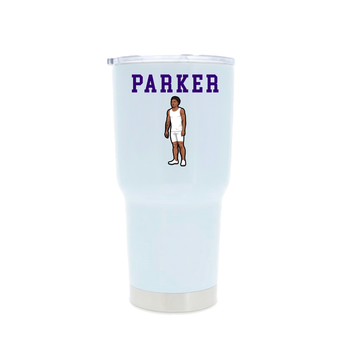 30oz Stainless Steel Tumbler — Shirsey in White