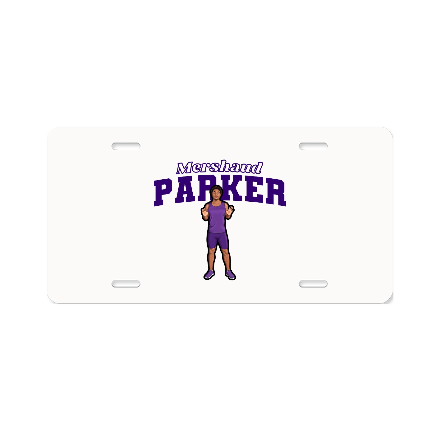 License Plate — Name Arch in Classic