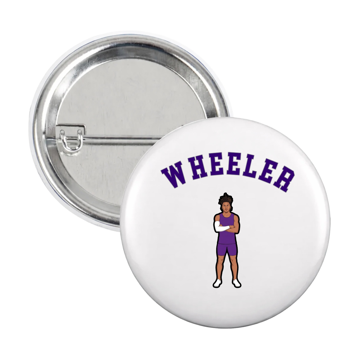 Game Day Button — Shirsey Arch in White