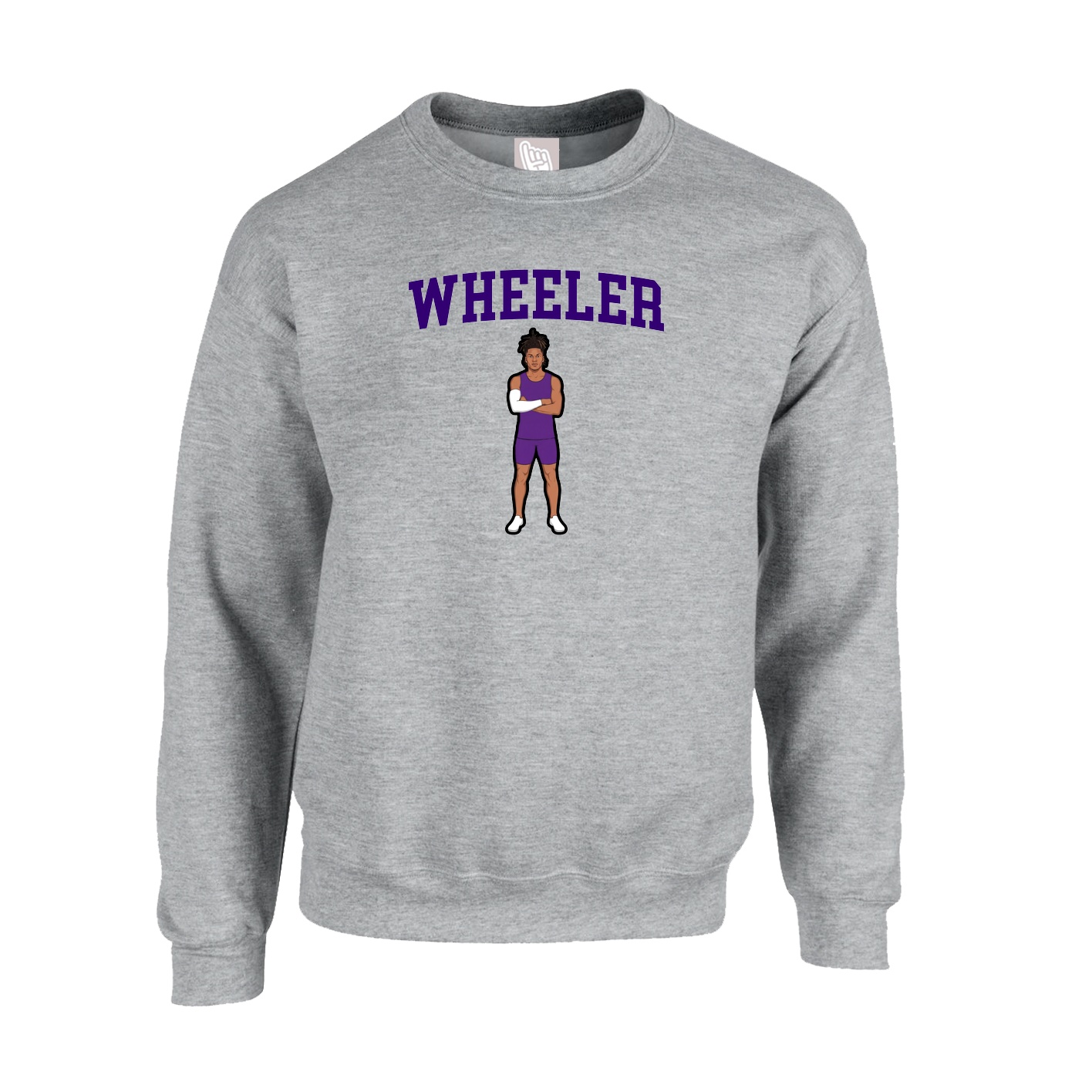 Fleece Crew — Shirsey in Grey