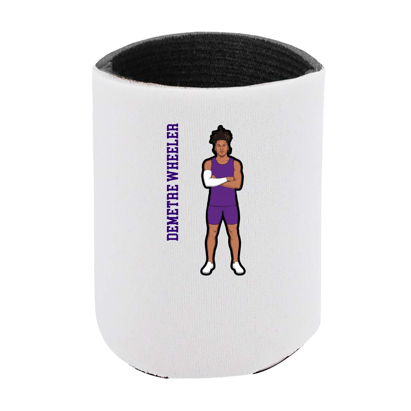 Can Holder — Name Vertical in White