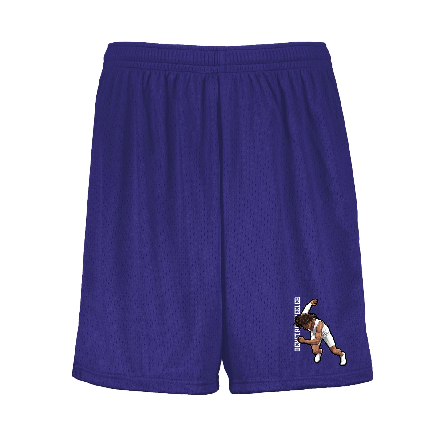 Shorts — Name Vertical in Purple
