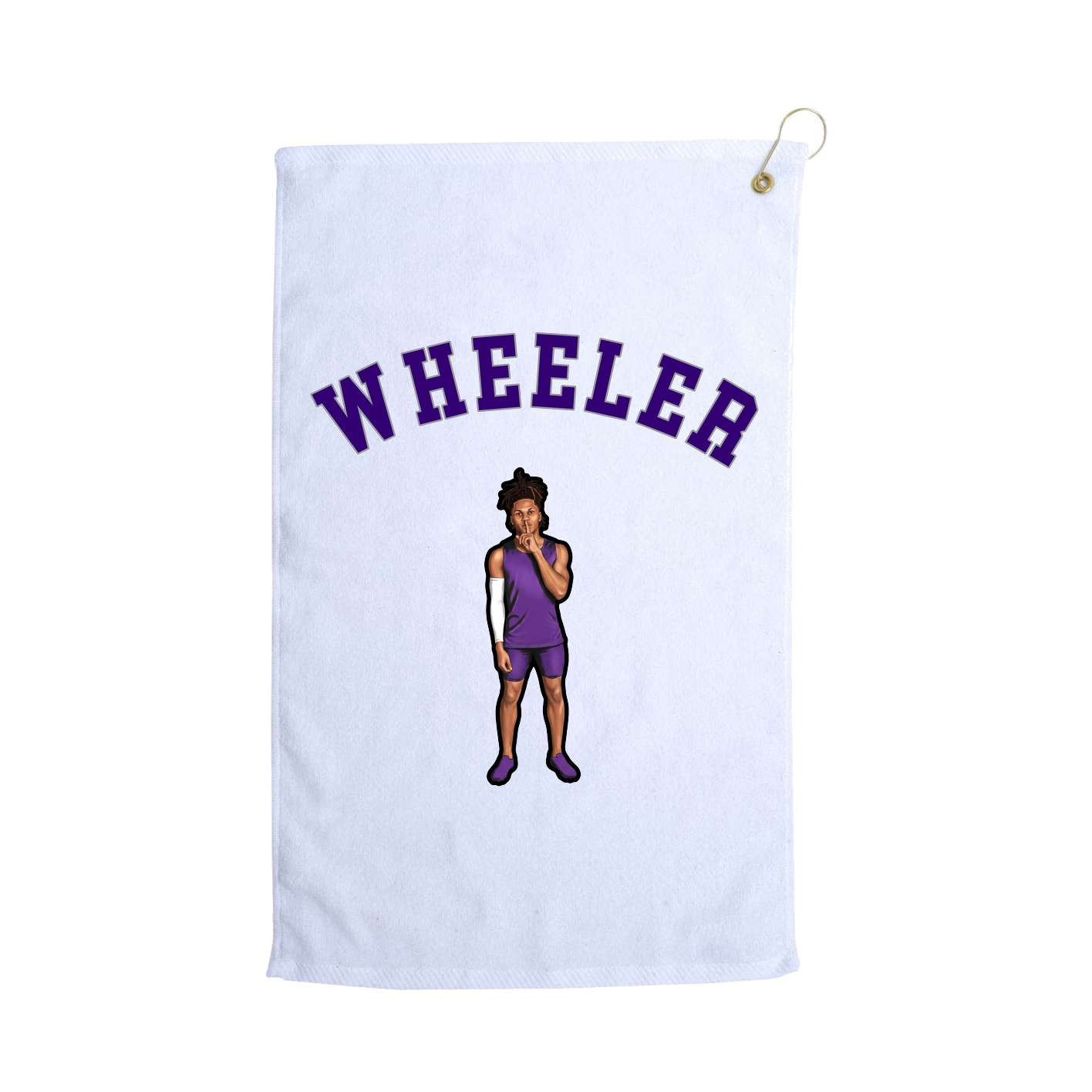 Golf Towel — Shirsey Arch in White